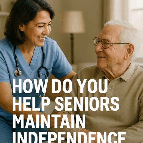 nurse talking to elderly man. Senior care, Venice, Fl promote independence